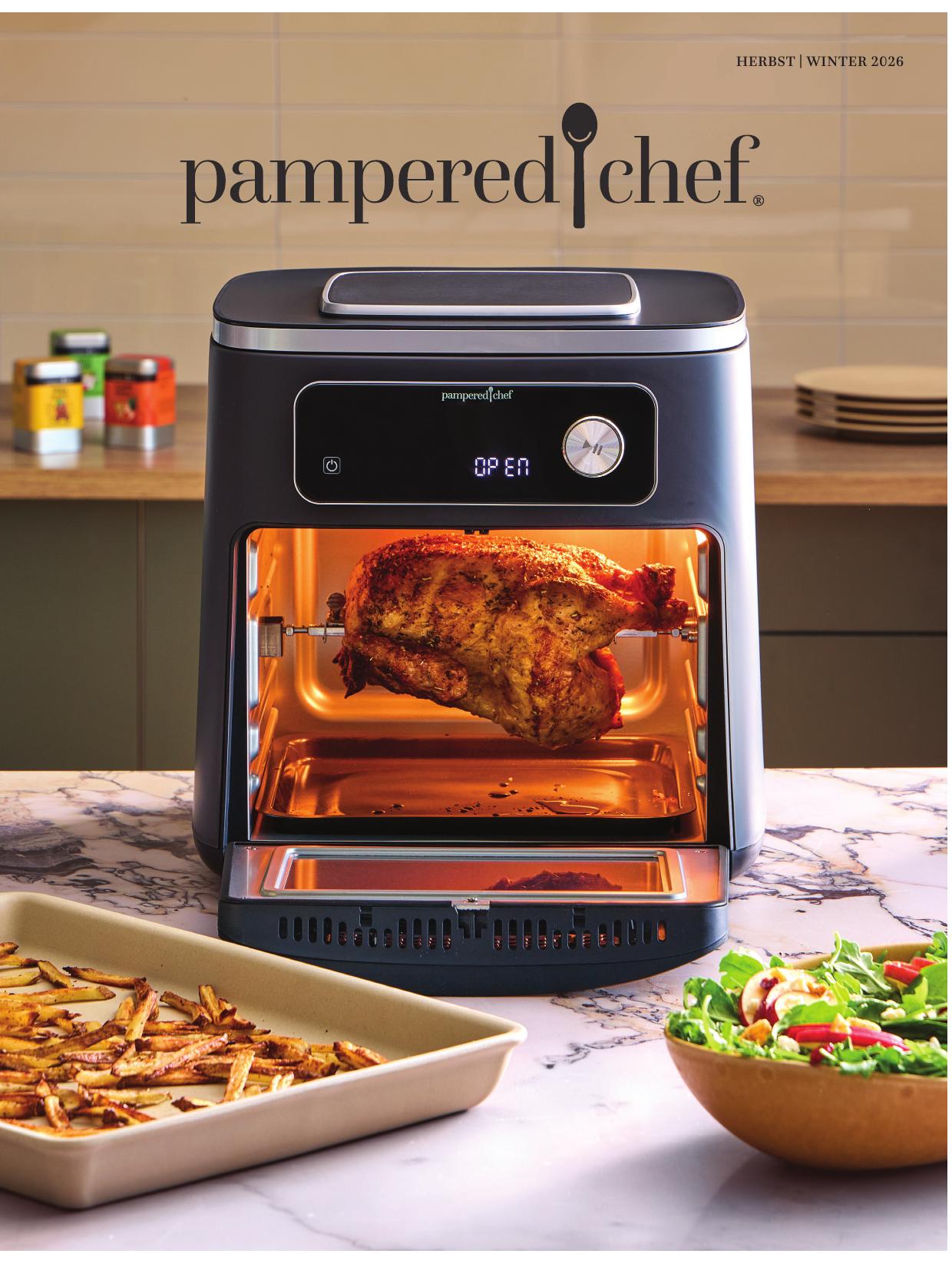 Titelseite des Pampered Chef Katalogs Herbst/Winter 2026