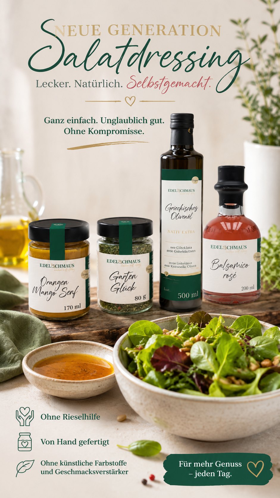 Fruchtiges Salatdressing in 30 Sekunden