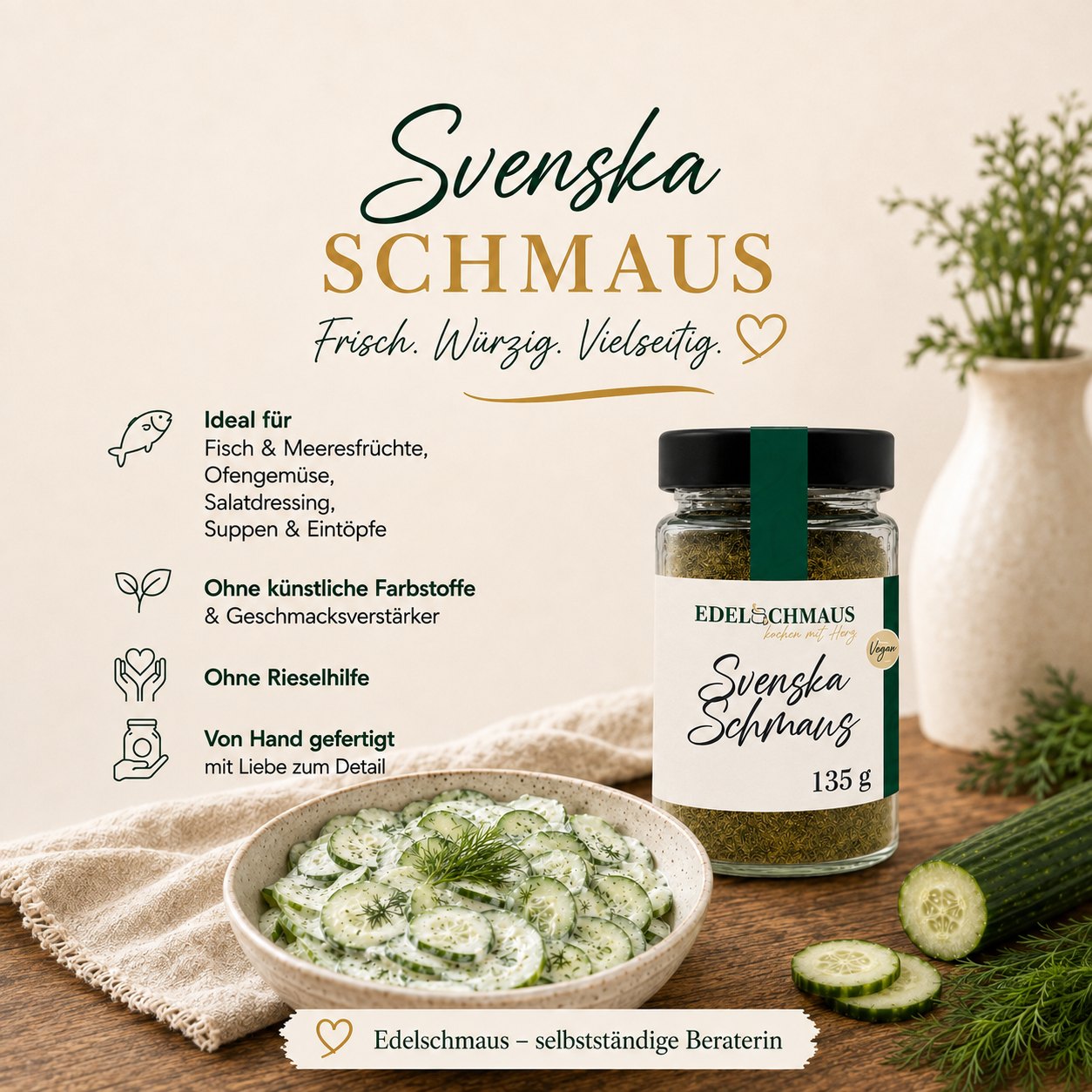 Salatdressing mit Svenska Schmaus